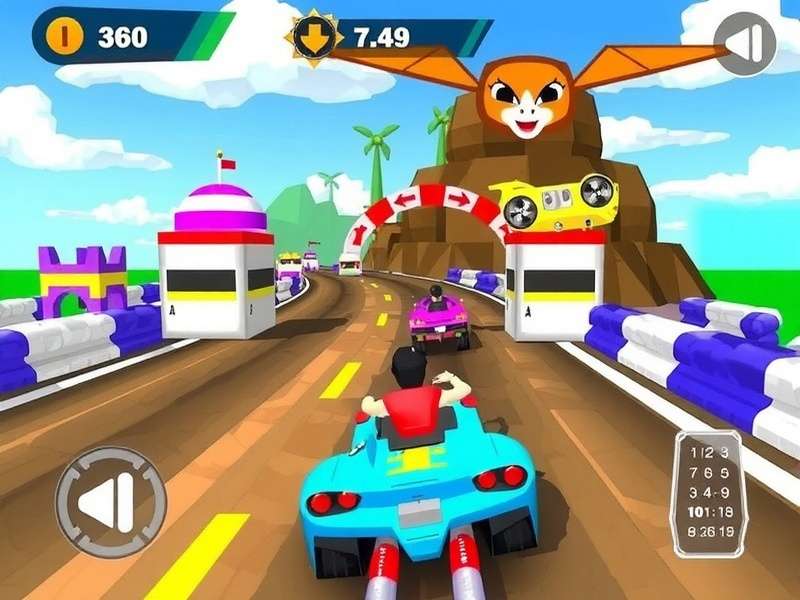 Holi Speed Fiesta colorful racing game screenshot