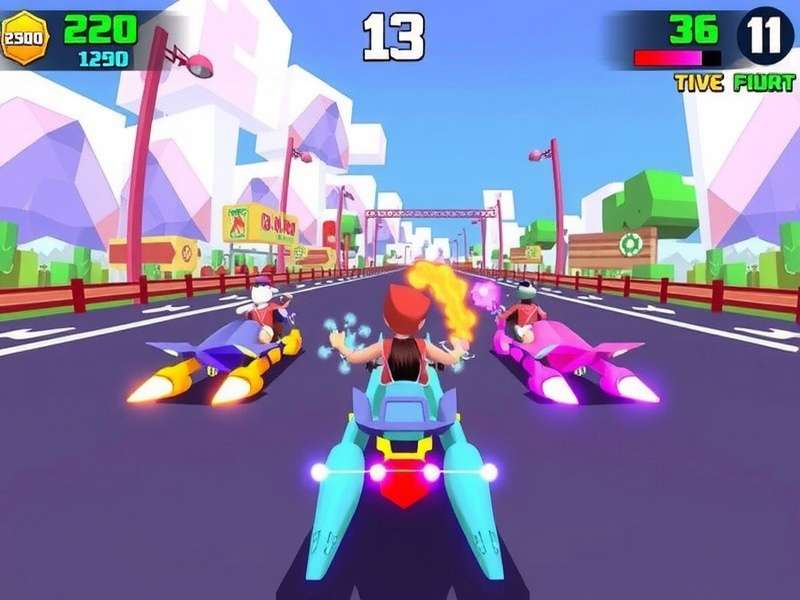 Holi Speed Fiesta color power-ups gameplay